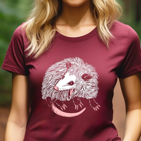 Opossum Sweatshirt, Opossum Lover Shirt, Cute Sweatshirt, Retro Aesthetic Tee, 90s Cute Gift Fall, Funny animal Sweater, Animal Lover Gift