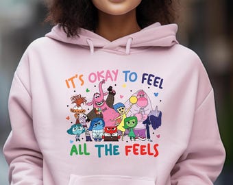 It's Okay To Feel All The Feels T-Shirt,Disney Shirt,Teacher Shirt,Gift for Teacher,Speech Therapy Tee,Disney Inside Out T-Shirt,Disney Gift