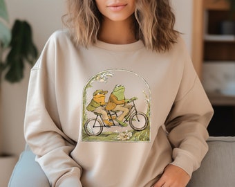 Frog And Toad Crewneck Sweatshirt • Vintage Classic Book Sweater • Cottagecore Aesthetic • Book Lover Sweaters