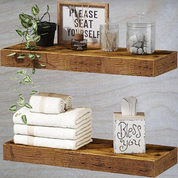 Farmhouse Bathroom Shelves Etsy
