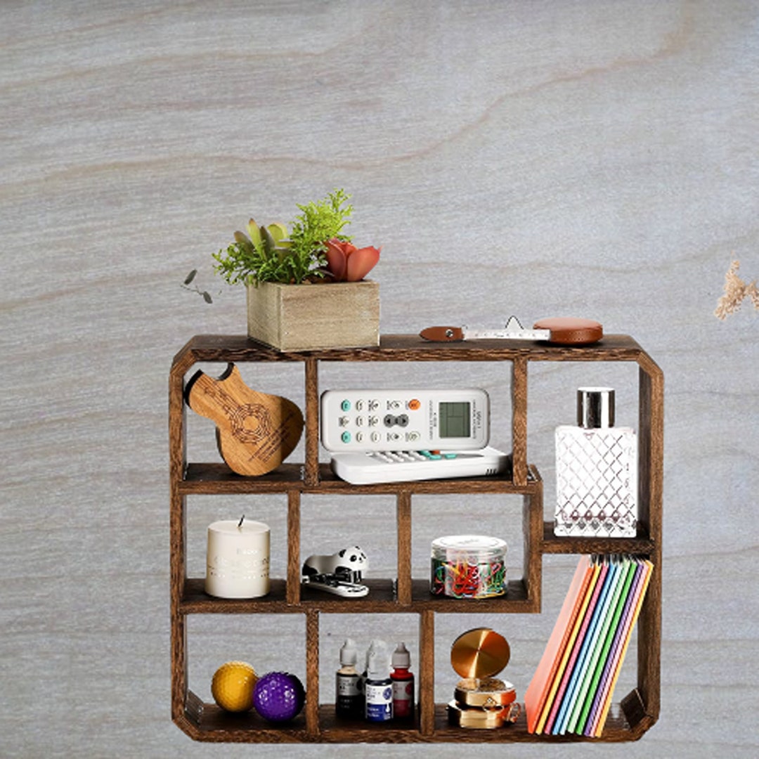 Rustic Shadow Box Display Shelf Wood Hanging Display Shelf Etsy