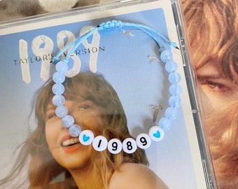 Taylor Swift 1989 Blue Adjustable Friendship Bracelet