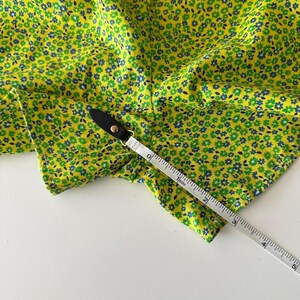 handmade funky green yellow micro floral print lounge shorts image 8