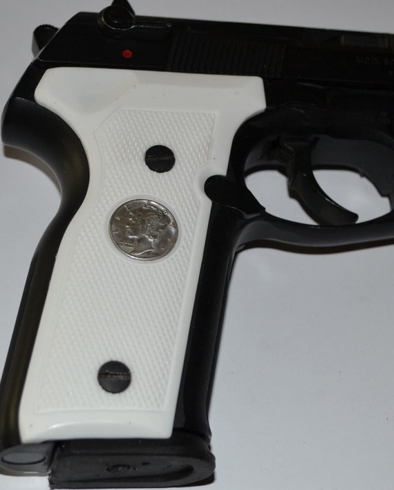 Linke Holzgriffschale Mit Platte Für 8000 Cougar Mini | Beretta