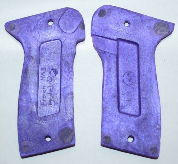 French MAB model D pistol grips reflex violet plastic Gem