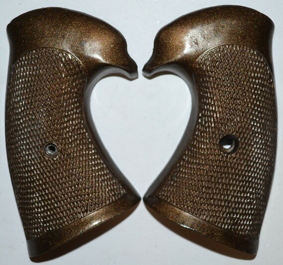 Colt police positive special pistol grips dark brown … - Gem