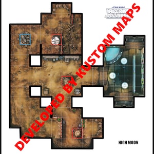 HIGH MOON-campagnekaart voor de kernset van Imperial Assault.