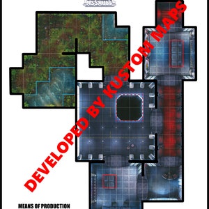 MEANS OF PRODUCTION campaign map for Imperial Assault core set.