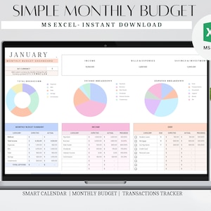 Excel Budget Planner, Budget Spreadsheet, Budget Template, Budget Sheet, Spending Tracker, Monthly Budget for excel, Paycheck Budget Weekly