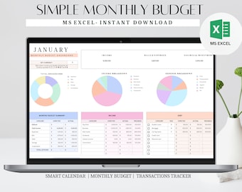 Excel Budget Planner, Budget Spreadsheet, Budget Template, Budget Sheet, Spending Tracker, Monthly Budget for excel, Paycheck Budget Weekly