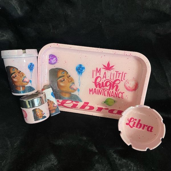 Girly Rolling Tray Etsy