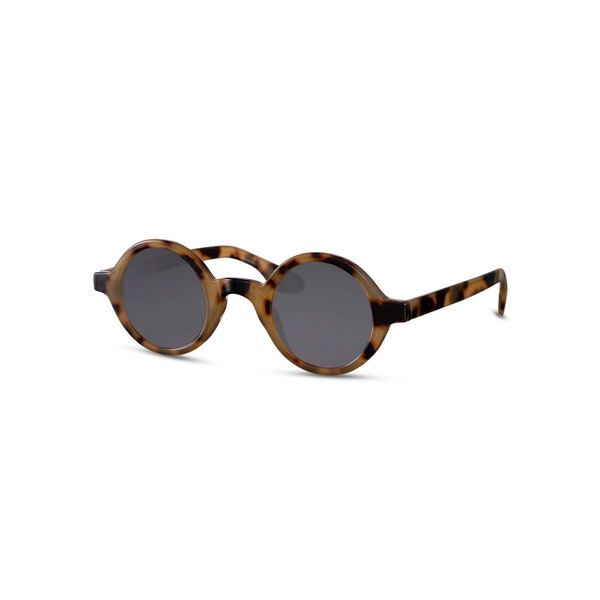 Lunettes de soleil vintage écaille de tortue | Protection UV | Cadres circulaires classiques - Lunettes de soleil pour hommes, femmes | Cadeau abordable, cadeau pour les fêtes