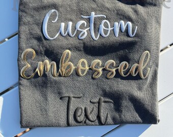 Personalized Puff Mascot Tshirt, Team Gifts, Embossed Team Mascot Shirts, Puff Team Shirts, Favorite Team Puff, Embossed Shirt, Custom Gift