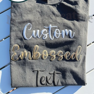 Personalized Puff Mascot Tshirt, Team Gifts, Embossed Team Mascot Shirts, Puff Team Shirts, Favorite Team Puff, Embossed Shirt, Custom Gift