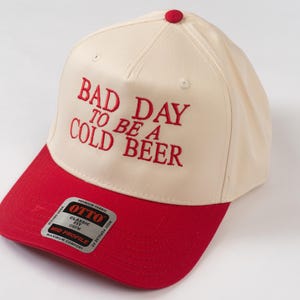 Bad Day To Be a Beer Bestickter Trucker Hat: Lustige Sommer Snapback Cap