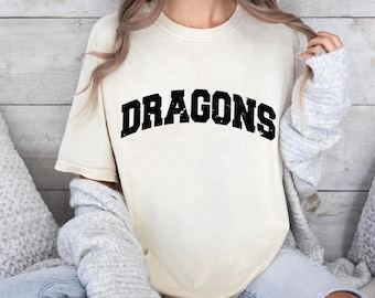 Camisa de mascota personalizada, camisa del equipo escolar, camiseta de mascota del equipo, camisa de espíritu escolar, camisa escolar personalizada, camisas de equipo a juego