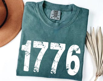 Camiseta retro de EE. UU. de 1776: camiseta patriótica del 4 de julio para mujer