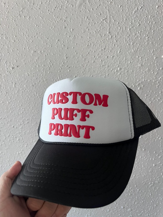 Custom PUFF Print Trucker Hat, Personalized Foam Hat, Custom  display picture 2