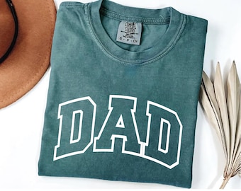 Koszulka Comfort Colors® Custom Dad, słodki prezent na Dzień Ojca, prezent świąteczny dla taty, nowa koszulka dla taty, spersonalizowana koszulka dla taty, prezent dla dziadka