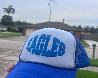 Custom PUFF Print Trucker Hat, Personalized Foam Hat, Custom Caps, 3D Puff Print, Baseball Cap, Mesh Back Trucker Hat, 5 Panel Hat