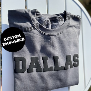 Custom Puff Design - Embossed Design Customized - Unique Christmas Gift - Your Text in 3D - Personalized Puff Writing For Companies