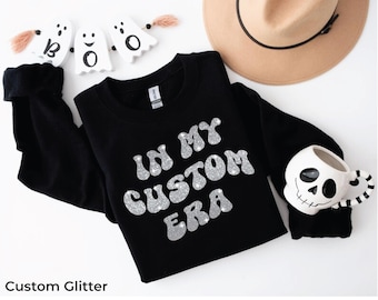 Sudadera con purpurina personalizada In My Era, sudadera personalizada, atuendo de concierto, regalo para fanática, sudadera con capucha personalizada de Era, camiseta personalizada In My Era