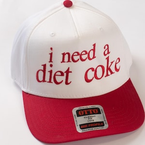 Diet Coke Bestickter Hut: Lustige trendige Baseballmütze