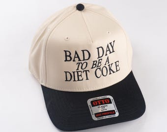 Diet Coke Embroidered Hat: Funny Trendy Baseball Cap