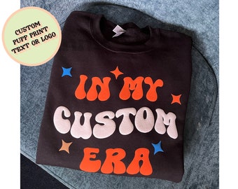 En mi era camisa personalizada, camisas personalizadas, traje de concierto, regalo para fan girl, linda camiseta de mujer estética retro, estampado de hojaldre personalizado,