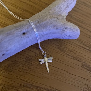 A Delicate Dragonfly Sterling Silver pendant necklace