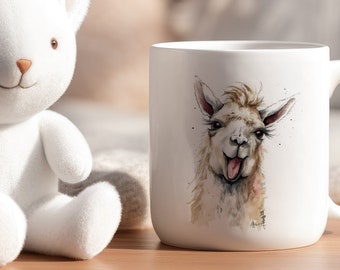 Happy Alpaca-mok, cadeau voor alpacaliefhebber