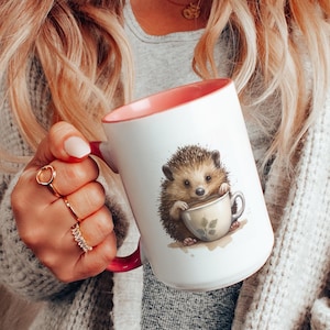Hedgehog Mug, Funny Hedgehog Lover Gift, Hedgehog Coffee Mug, Hedgehog Cup, Gift for Her, Birthday, Hedgehog Mom Dad, 11oz, 15oz, 33cl, 44cl