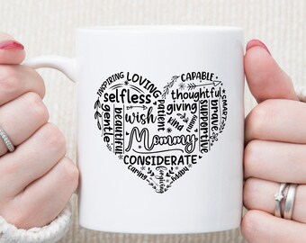 Mama Herz Tasse, Muttertagsgeschenk, Mama Geburtstagsgeschenk