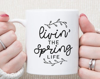 Taza de café "Vida de Primavera": Un divertido regalo de Pascua para los amantes del café.