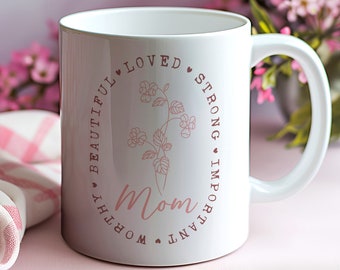 Muttertagsgeschenk, Mama Becher, beste Mama Becher, Geschenke für Mama, Geburtstagsgeschenk Mama, ich liebe dich Mama, süße Mama Becher, Geschenk für Mama, Geschenk von der Tochter