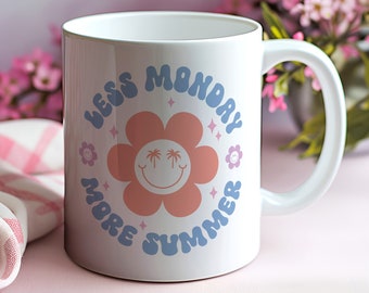 Hallo Sommer-Kaffeebecher, Sommer-Dekor, Geschenk für sie, Sommerbecher, süße Tasse, Sommergerichte, Sommerzeit, Kaffeebecher, Sommergeschenk