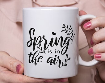 Taza de café "La primavera está en el aire", regalo de Pascua