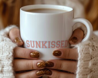 Sunkissed Sommer Kaffeetasse, Sommer Vibes Geschenk, Sommer Tasse, süße Tasse, Sommergerichte, Sommerzeit, Kaffeetasse, Sommer Geschenk