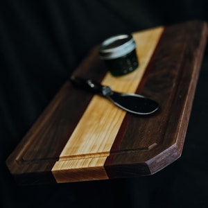 Rectangle Cutting Board (Walnut, Maple & Bloodwood)