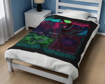 Women in STEM Velveteen Plush Blanket, Soft and Cozy, Science Lovers Gift, Inspirational Throw, Feminist Home Decor, Gift for Young Girl