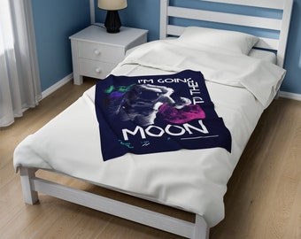 Women in STEM Velveteen Plush Blanket, Soft and Cozy, Science Lovers Gift, Inspirational Throw, Feminist Home Decor, Gift for Young Girl