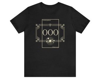 000 Angel Number, Unisex Jersey Short Sleeve Tee, Spiritual Shirt, Sacred Geometry Shirt, Divine Guidance T-Shirt
