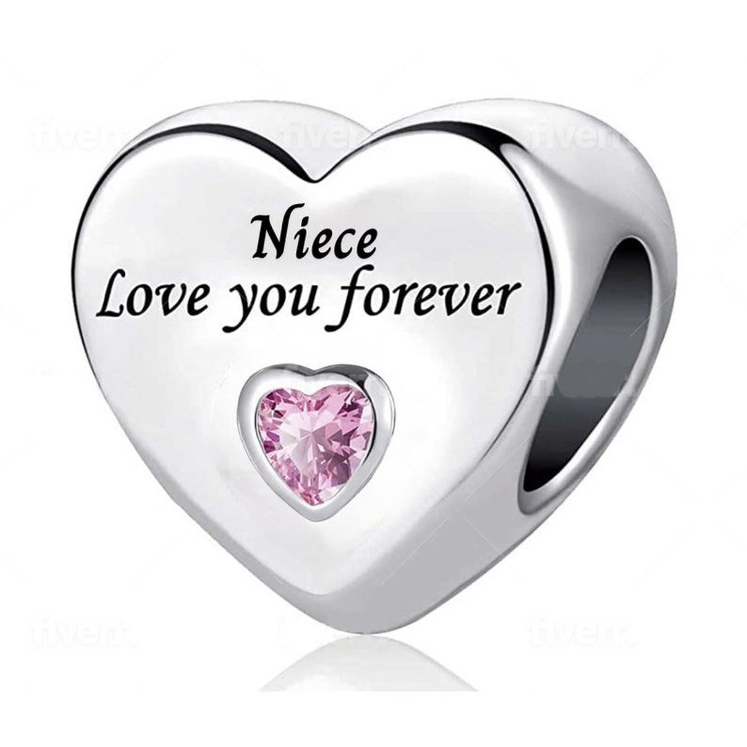 Genuine Sterling Silver Niece Love You Forever Charm Fits Etsy UK