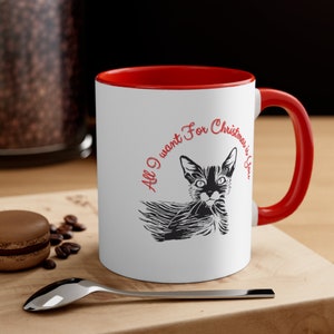 Lykoi Lovers Accent Coffee Mug, 11oz-- All I Want For Christmas is You