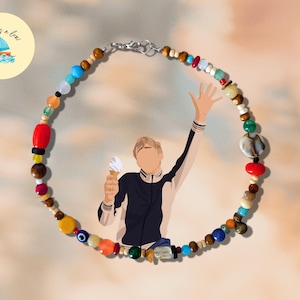 Damon Albarn Inspired 90s Beaded Necklace (40CM + 5CM EXTENSION CHAIN AVAILABLE)