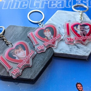 Damon Albarn, Graham Coxon "I Love My Boyfriend" Keychain