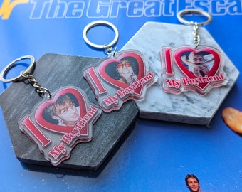 Damon Albarn, Graham Coxon "I Love My Boyfriend" Keychain