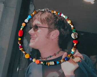 Damon Albarn geïnspireerde jaren 90 ketting (40CM, 5CM VERLENGKETEN BESCHIKBAAR)