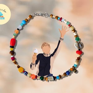 Damon Albarn Inspired 90s Beaded Necklace (40CM + 5CM EXTENSION CHAIN AVAILABLE)