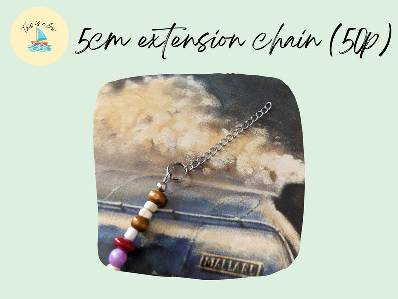 Damon Albarn Inspired 90s Necklace 40CM, 5CM EXTENSION CHAIN AVAILABLE zdjęcie 3